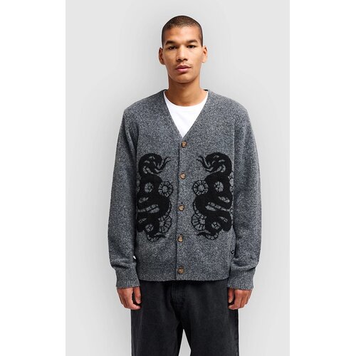 Rvca Dalas Snake Cardigan washed black Slike