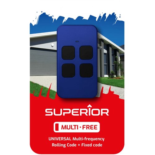 Superior daljinski upravljač za garažna vrata i kapije, univerzalni - Multi-Free Cene