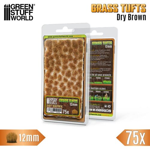 Green Stuff World Static Grass Tufts 12mm Dry Brown | Buseni trave 12mm suvo braon Cene