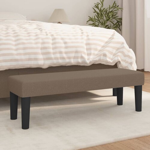 vidaXL Klupa smeđesivi 100x30x30 cm od tkanine Cijene