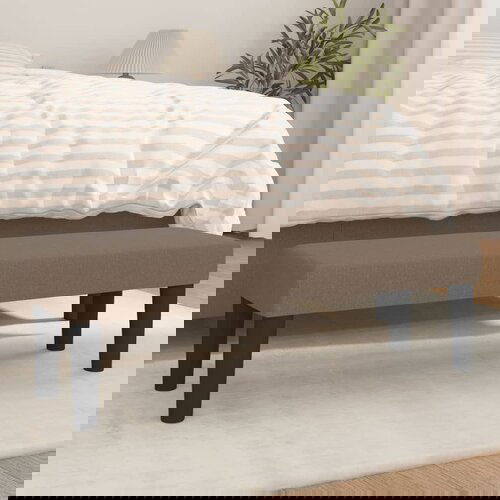 VidaXL Klupa smeđesivi 100x30x30 cm od tkanine Slike