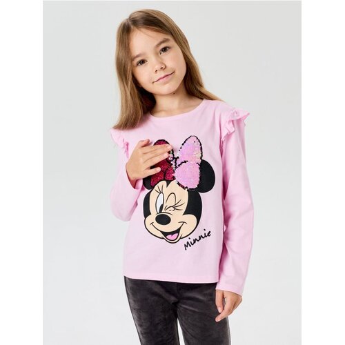 Sinsay Pamučna majica kratkih rukava s apliciranim &amp;scaron;ljokicama Minnie Mouse Slike