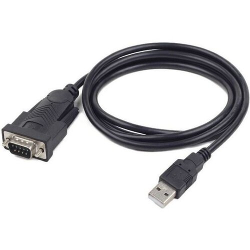 Gembird usb to DB9M serial port converter cable, black, 1.5 m Cene