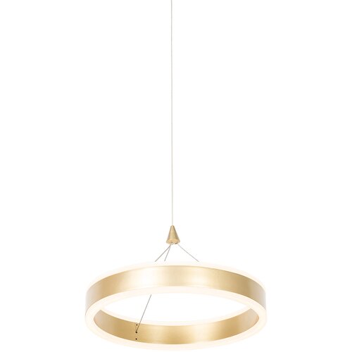 QAZQA Viseča svetilka medenina 30 cm z LED 3-stopenjsko zatemnitvijo - Lyani Cene