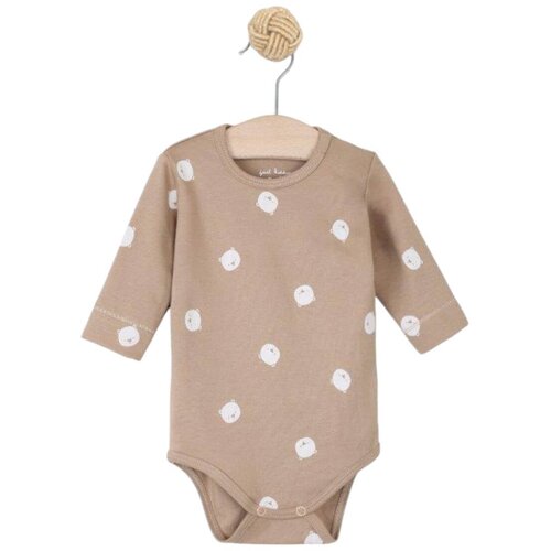 Just kiddin baby bodi z dolgimi rokavi dots beige Cene