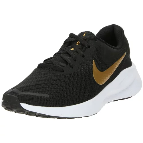 Nike Tenisice za trčanje 'Revolution 7' zlatno žuta / crna