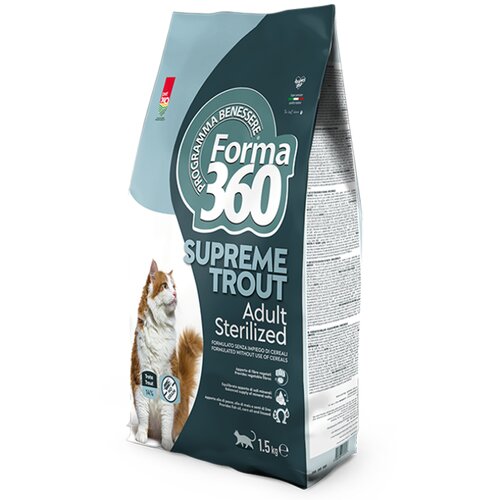 Pet360 Suva hrana za sterilisane mačke Forma, Pastrmka, 1.5 kg Slike