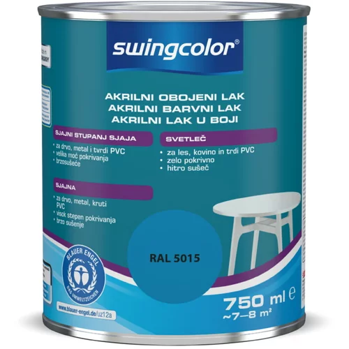 SWINGCOLOR Akrilni barvni lak Swingcolor (nebeško modra, sijaj, 750 ml)