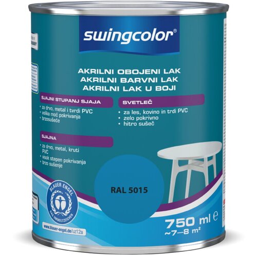 SWINGCOLOR Lak u boji (Plave boje, 750 ml, Sjaj) Slike