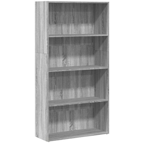 Maison Chic Knjižna omara - Knjižni regal siva sonoma 80x30x152 cm inženirski les, (21724779) Slike