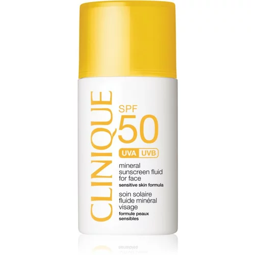 Clinique Sun SPF 50 Mineral Sunscreen Fluid For Face mineralni fluid za sončenje za obraz SPF 50 30 ml