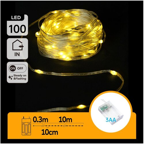 Aigostar LED lanac 100xLED/3xAA 10,3m topla bela Cene