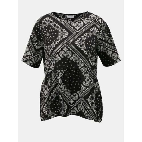 Noisy May Paise Black Patterned Blouse Slike