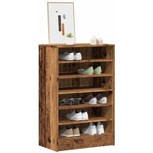 vidaXL Ormarić za cipele boja staro drvo 60x35x92 cm konstruirano drvo Cijene