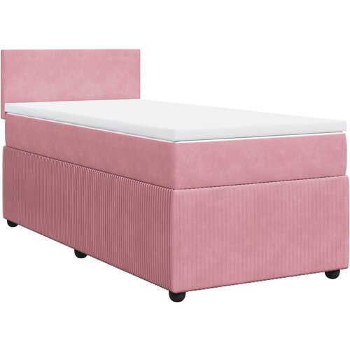 Maison Chic Box spring postelja - Vzmetna postelja z vzmetnico roza 90x200 cm žamet SL11828, (21884761) Slike