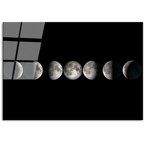 Wallity Staklena slika 100x70 cm Moon Phases -