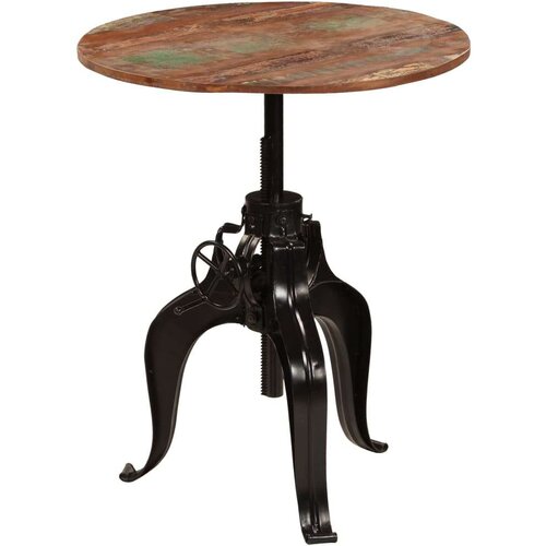  barski stol od masivnog obnovljenog drva 75 x (76 - 110) cm Slike