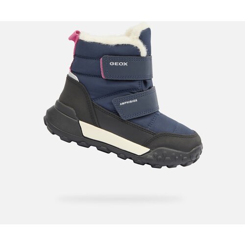 Geox Dark Blue Girls Winter Boots Trekkyup B Ab - Girls Cene