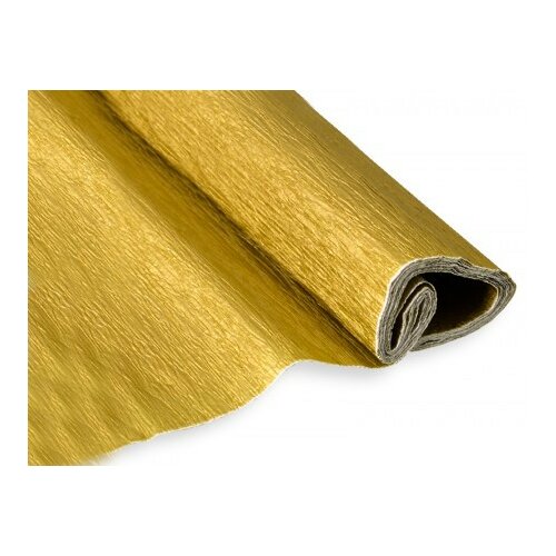 Jolly krep papir, zlatna, 50 x 200cm ( 135590 ) Slike