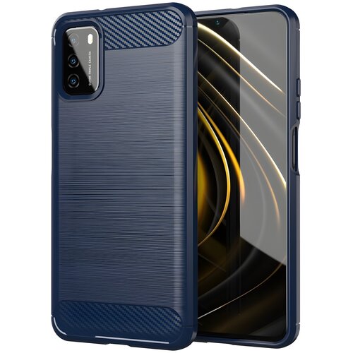 IZMAEL.eu Ohišje Carbon Shield TPU za Xiaomi Poco M3 - Modra Cene