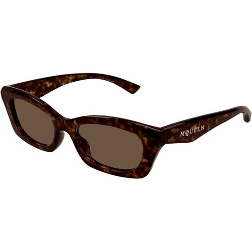 Alexander Mcqueen AM0474S 002 ONE SIZE (52) Havana/Rjava Slike
