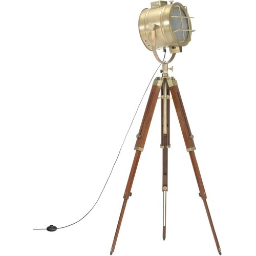 vidaXL Trinožna stoječa svetilka trden mangov les 165 cm, (20618338) Cene