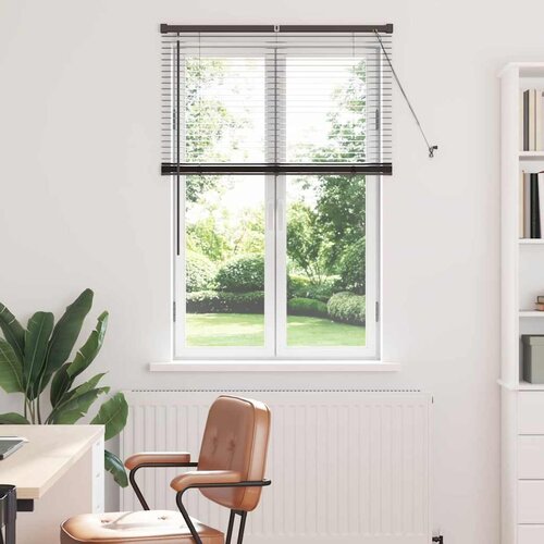 vidaXL Okenska roleta z zavesami Drugo Črna 80 x 130 cm Aluminij Cene