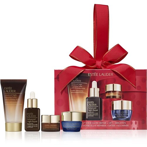 Estée Lauder Holiday Unwrap Your Glow darilni set proti gubam Cene