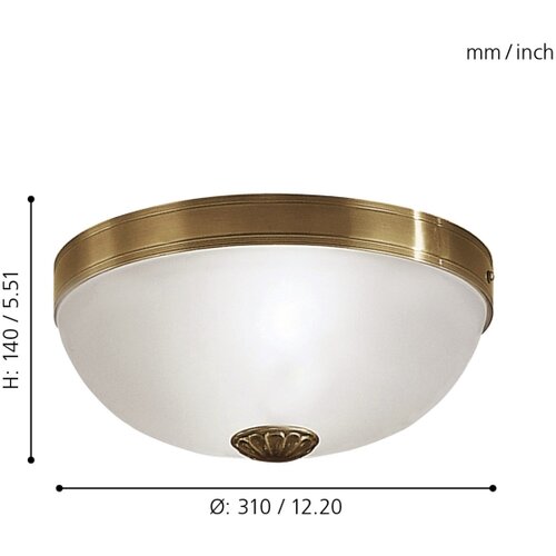Eglo Imperial plafonjera/2 brunirana Slike