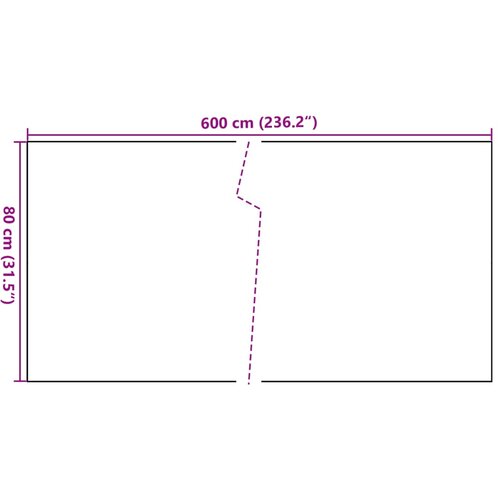  zaslon crni 600 x 80 cm od poliratana Slike
