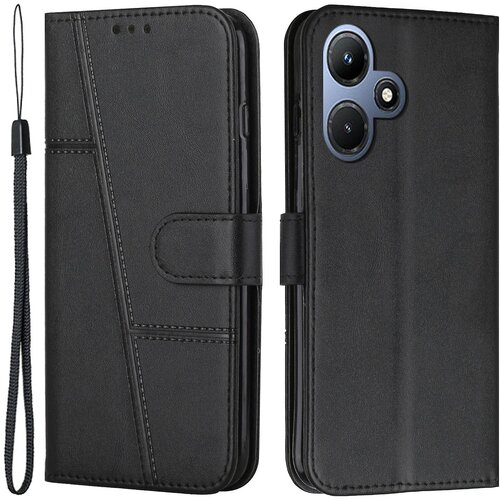 INORCO Za Infinix Hot 30i torbica za telefon z denarnico, odporna na udarce, PU usnjen ovitek za mobilni telefon, (22032913) Slike