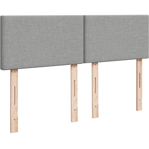  Krevet box spring s madracem svjetlosiva 160x200 cm tkanina Slike