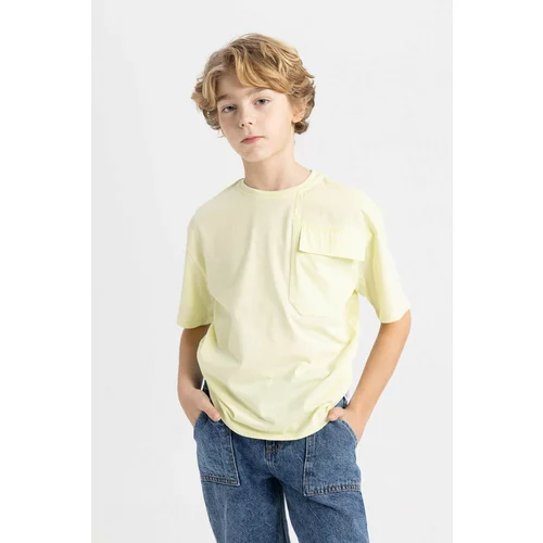 Defacto Boy Oversize Fit Crew Neck 3D Short Sleeve T-Shirt