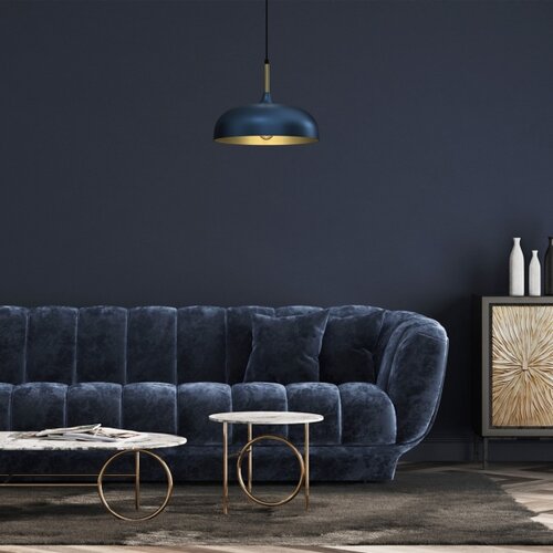  Brilagi - Visilica na sajli ABRAHAM 1xE27/60W/230V prečnik 35 cm plava Slike