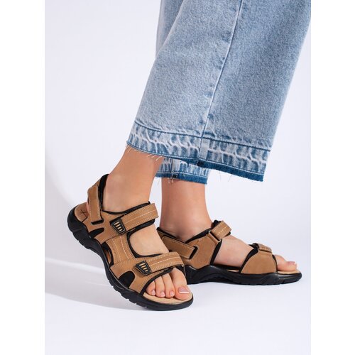 Shelvt Women&amp;#039;s Brown Sports Sandals Slike