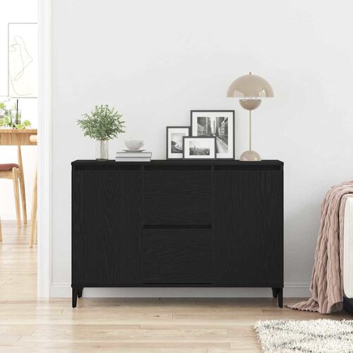  Kreveta Crni hrast 104 x 35 x 70 cm Konstruirano drvo Slike