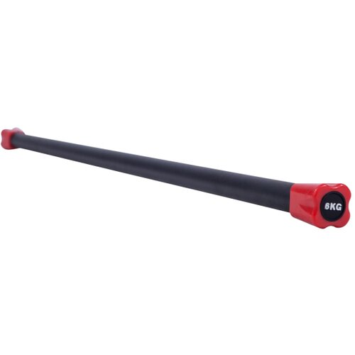 Gorilla Sports gumirana šipka za trening 6 kg crno-crvena Cene