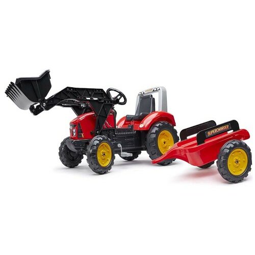 Falk Toys traktor sa prikolicom i kašikom supercharger falk 2020m Slike