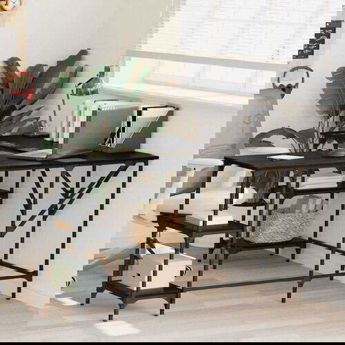 VidaXL Stol Crni hrast 139 x 139 x 75 cm Konstruirano drvo Slike