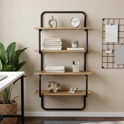  Polica sa 4 nivoa Hrast artisan 60 x 24,5 x 104 cm Cijene
