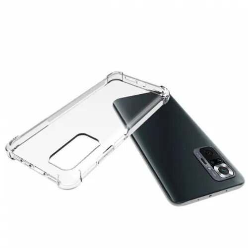 Onasi silikonski ovitek antishock za xiaomi redmi note 10 / note 10s - prozoren Slike