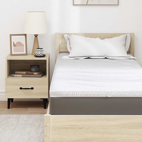  Nadmadrac Bijelo 80 x 200 cm Pleteno platno Slike