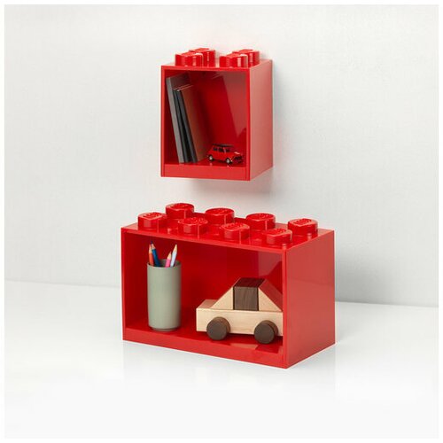 Lego police u obliku kocaka dvodelni set crvena 164775 Slike