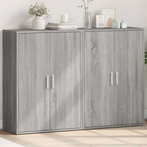  Komoda 2 kom boja hrasta sonome 60x31x84 cm konstruiranog drva Cijene