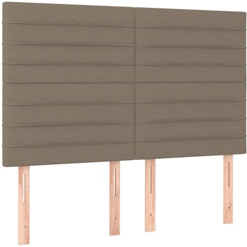 vidaXL Posteljno vzglavje 4 kosa taupe 72x5x78/88 cm blago, (20933182) Cene