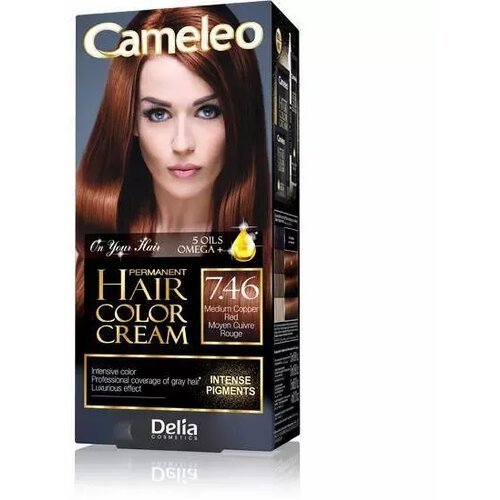 Cameleo farba za kosu omega 5 sa dugotrajnim efektom 7.46 - delia Slike