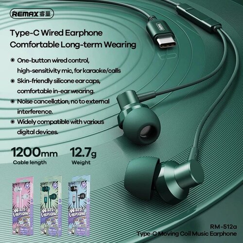 Remax RM-512a slušalice zelene Slike
