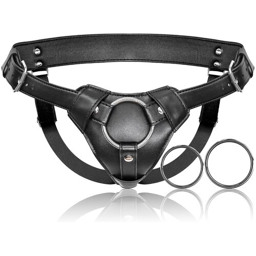 SuperLove Premium Strap-On Dildo Harness Black Slike