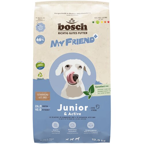 MY Friend+ Dog Junior & Active - Varčno pakiranje: 2 x 12 kg Cijene