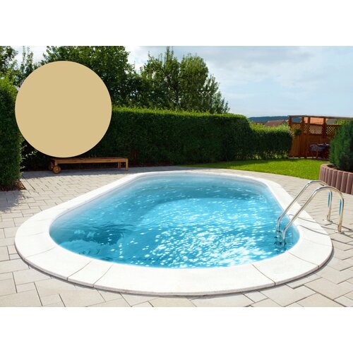 BWT Pool liner Oval 500 x 300 x 120 cm - Sand - Debljina 0,8 mm / s ovjesnim rubom P1 Cene